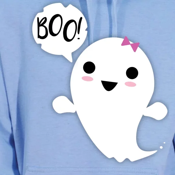 Boo Cute Halloween Girl Ghost Unisex Surf Hoodie