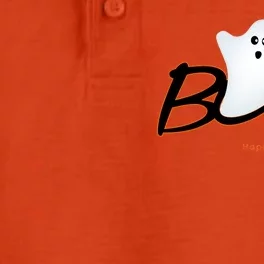 Boo Happy Halloween Ghost Dry Zone Grid Performance Polo