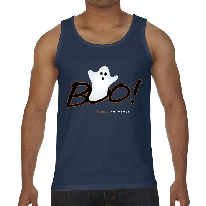 Boo Happy Halloween Ghost Comfort Colors® Tank Top