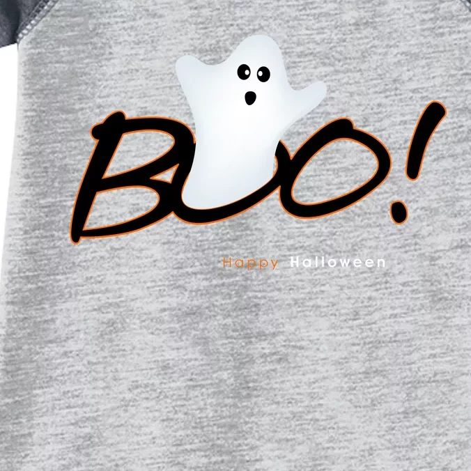 Boo Happy Halloween Ghost Infant Baby Jersey Bodysuit