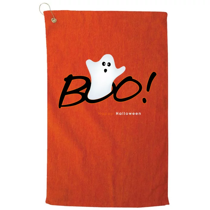 Boo Happy Halloween Ghost Platinum Collection Golf Towel