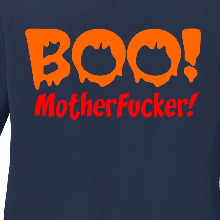 Boo Mother Fucker Ladies Long Sleeve Shirt