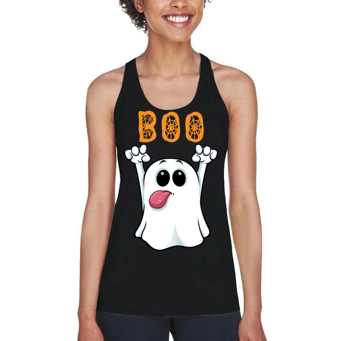 Boo Silly Ghost Women's Racerback Tank