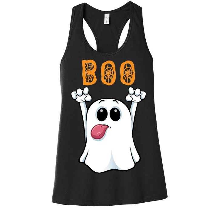 Boo Silly Ghost Women's Racerback Tank