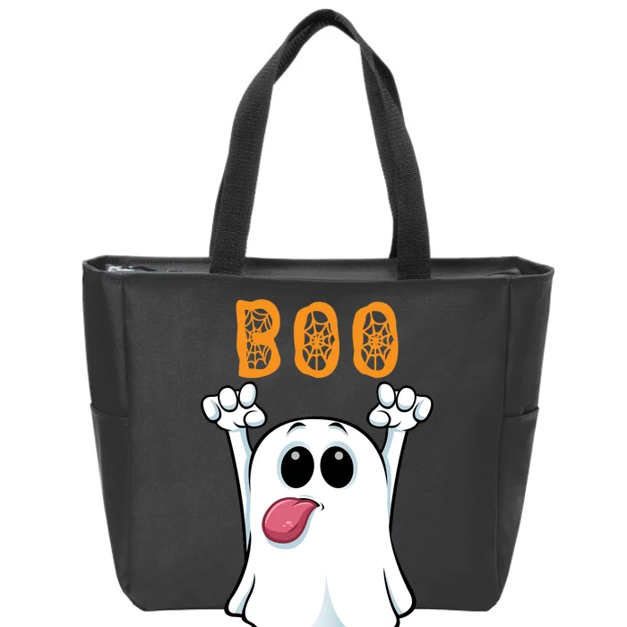 Boo Silly Ghost Zip Tote Bag