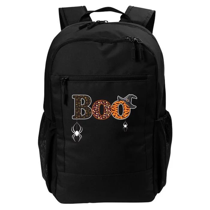 BOO Spiders Witches Logo Daily Commute Backpack