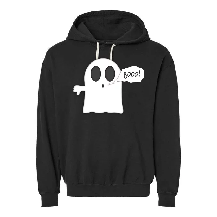 Boo Thumbs Down Ghost Garment-Dyed Fleece Hoodie