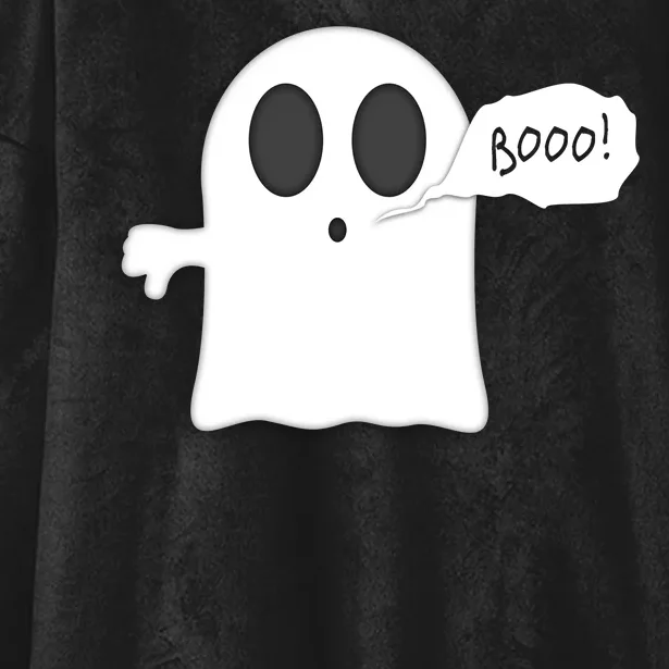 Boo Thumbs Down Ghost Hooded Wearable Blanket