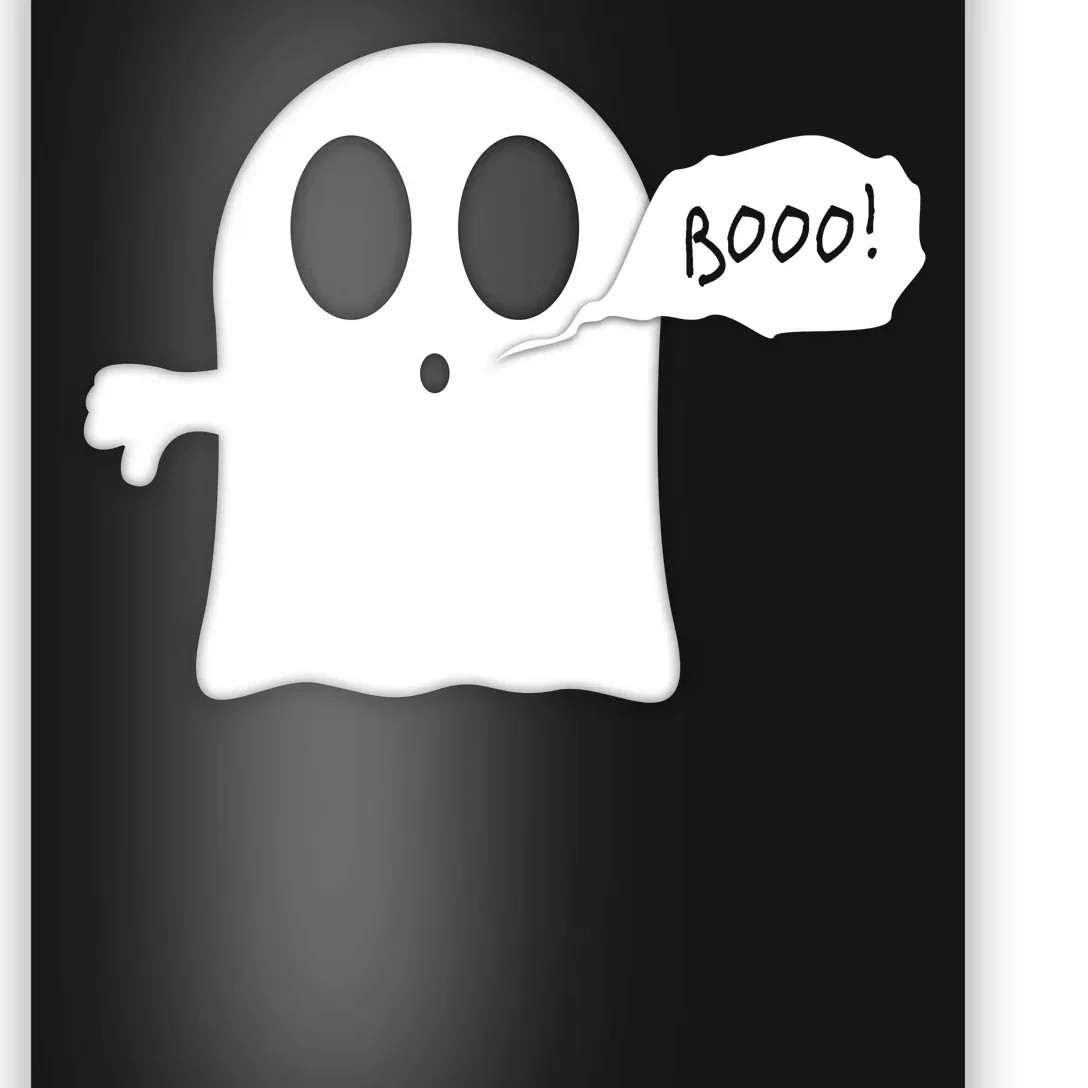 Boo Thumbs Down Ghost Poster