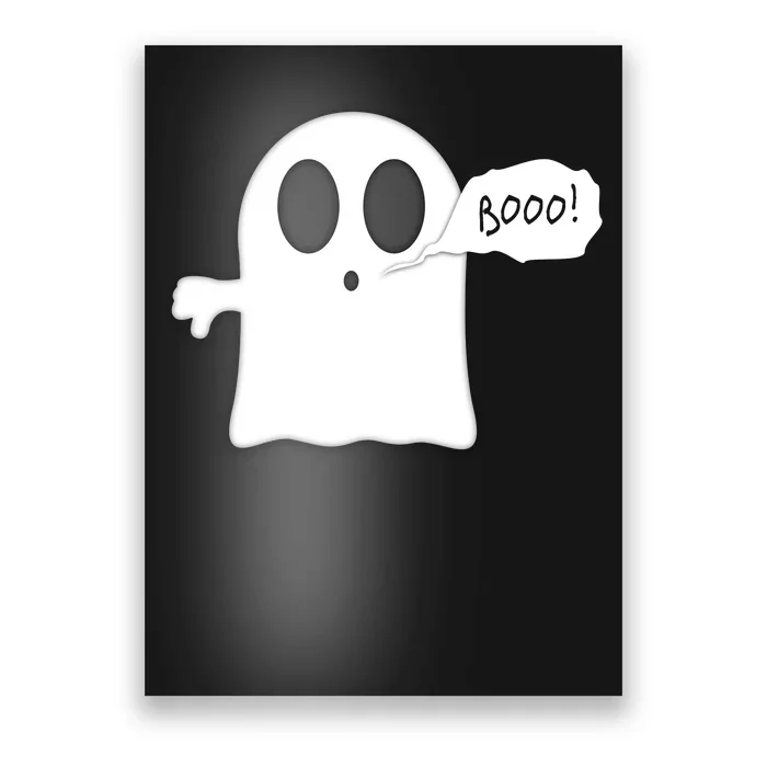 Boo Thumbs Down Ghost Poster