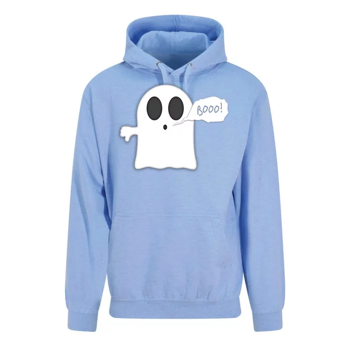 Boo Thumbs Down Ghost Unisex Surf Hoodie