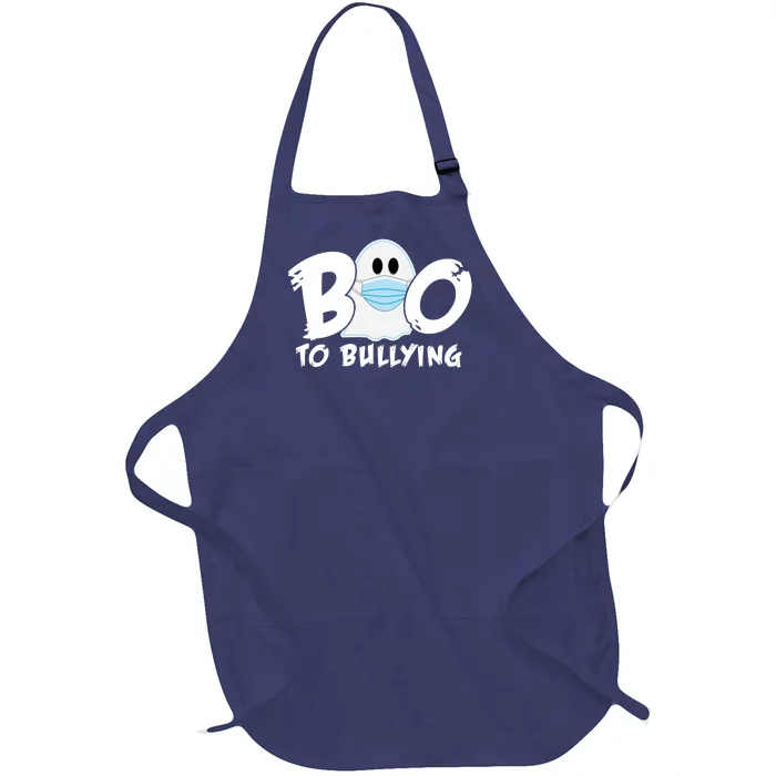 Boo To Bullying Quarantine Ghost Full-Length Apron With Pocket