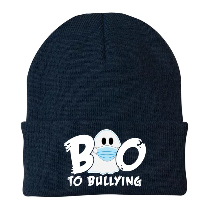 Boo To Bullying Quarantine Ghost Knit Cap Winter Beanie