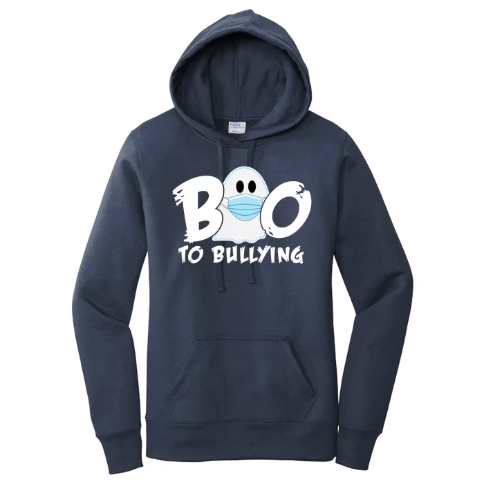 Boo To Bullying Quarantine Ghost Women's Pullover Hoodie