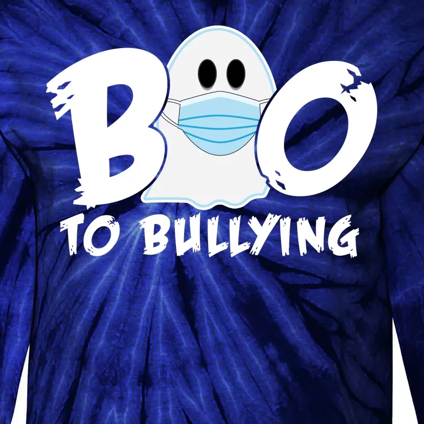 Boo To Bullying Quarantine Ghost Tie-Dye Long Sleeve Shirt