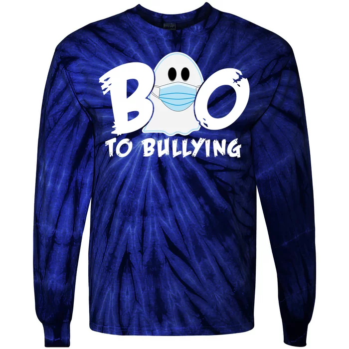 Boo To Bullying Quarantine Ghost Tie-Dye Long Sleeve Shirt