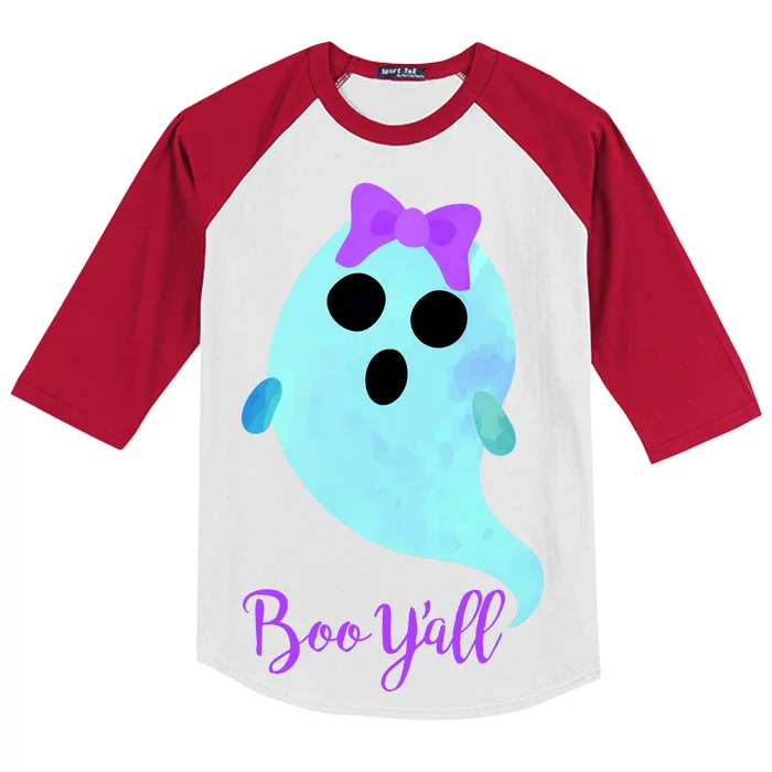 Boo Y'all Kids Colorblock Raglan Jersey