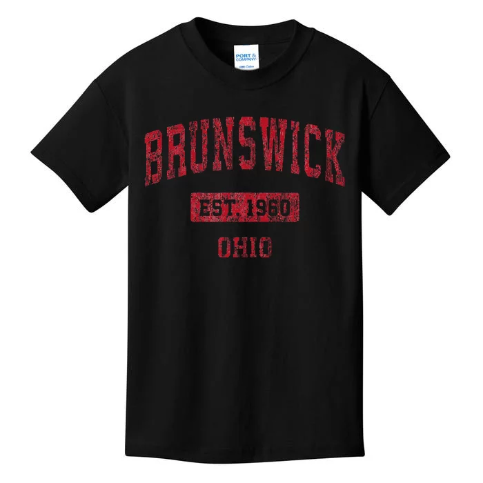 Brunswick Ohio Oh Vintage Sports Kids T-Shirt