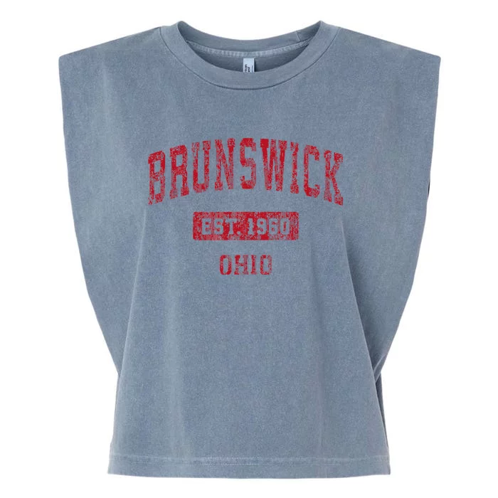 Brunswick Ohio Oh Vintage Sports Garment-Dyed Women's Muscle Tee