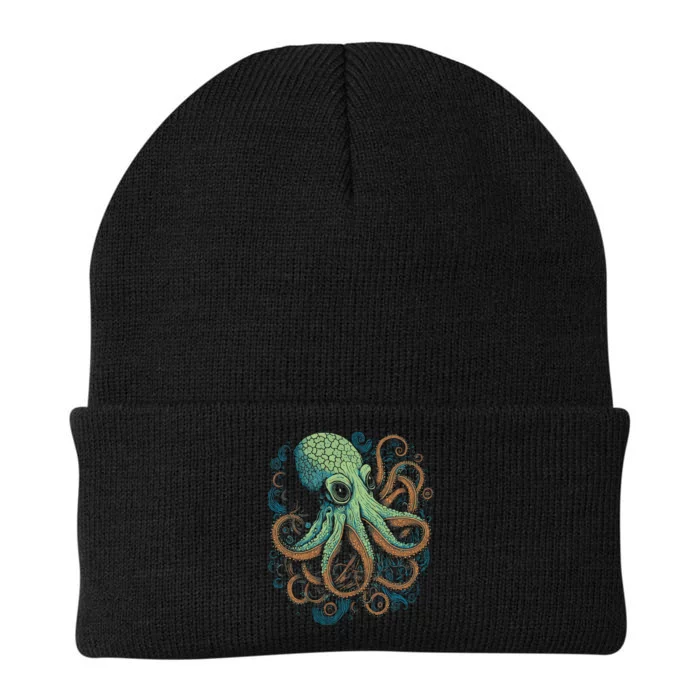 Beautiful Octopus Ocean Animal Lover Artistic Graphic Knit Cap Winter Beanie