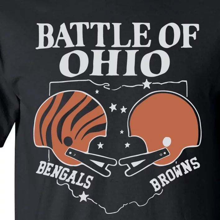 Battle Of Ohio Bengal And Browns Tall T-Shirt