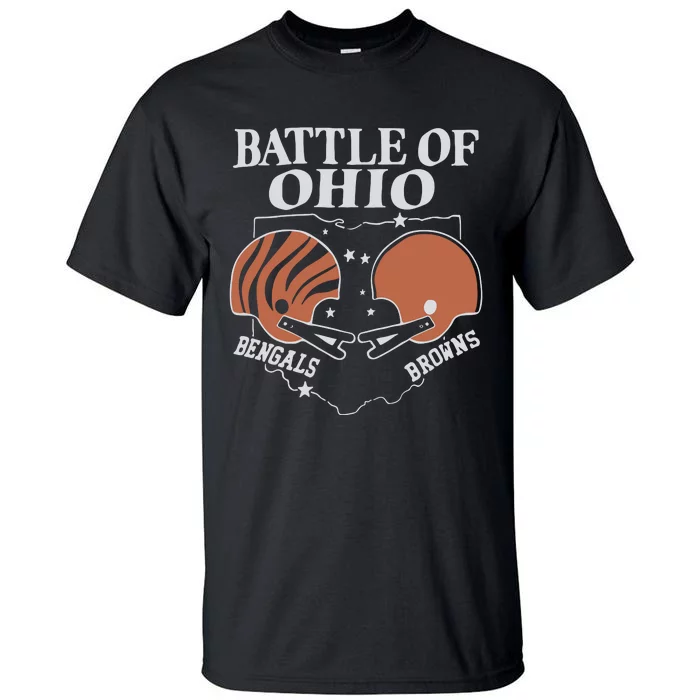 Battle Of Ohio Bengal And Browns Tall T-Shirt