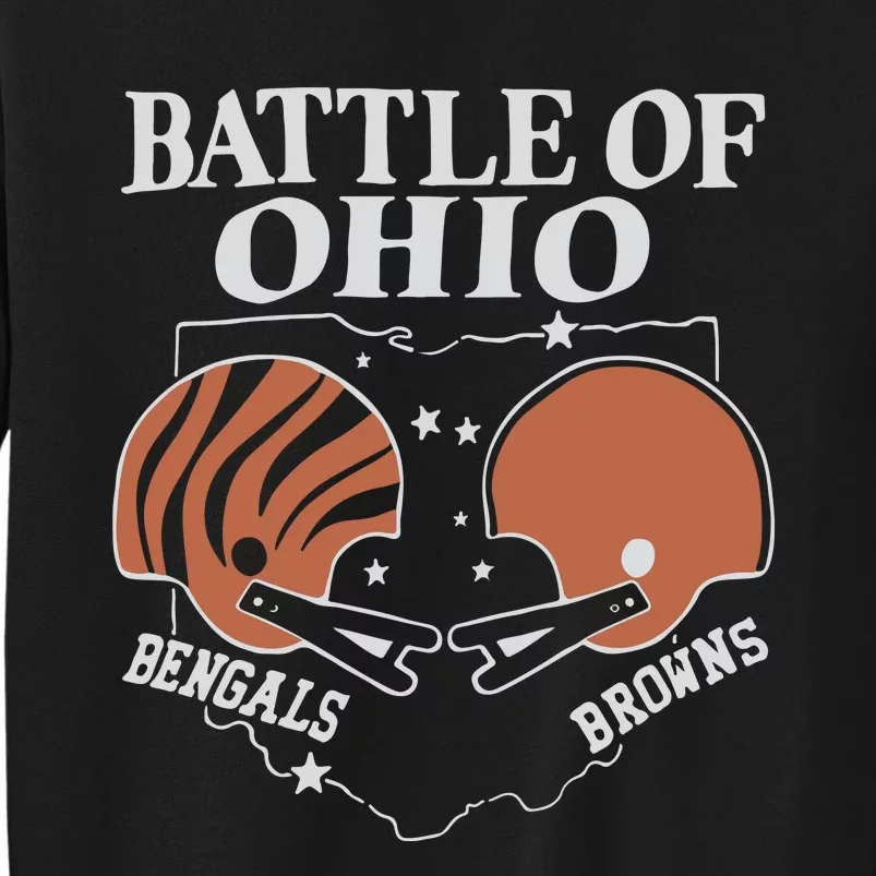 Battle Of Ohio Bengal And Browns Tall Sweatshirt