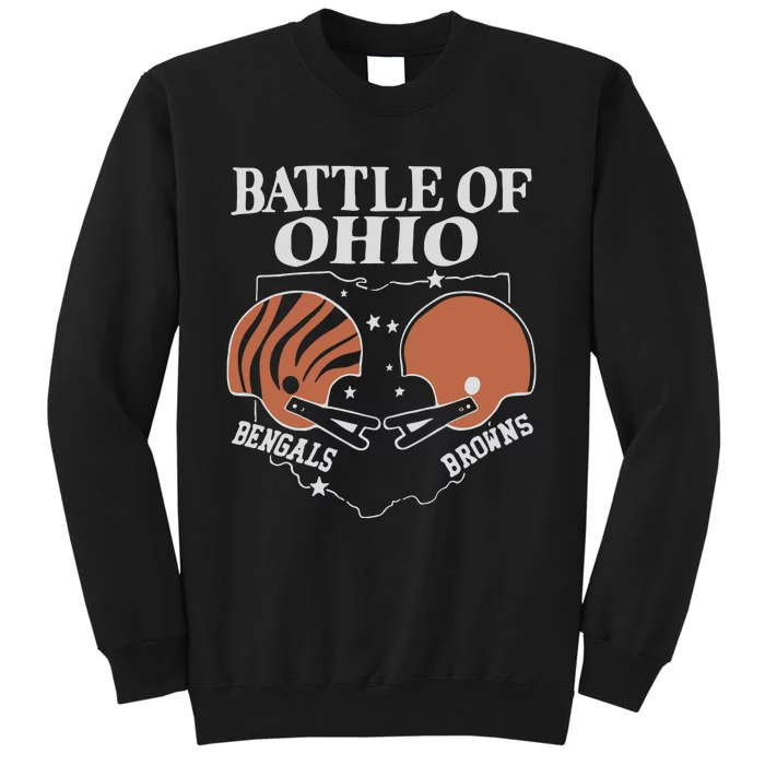 Battle Of Ohio Bengal And Browns Tall Sweatshirt