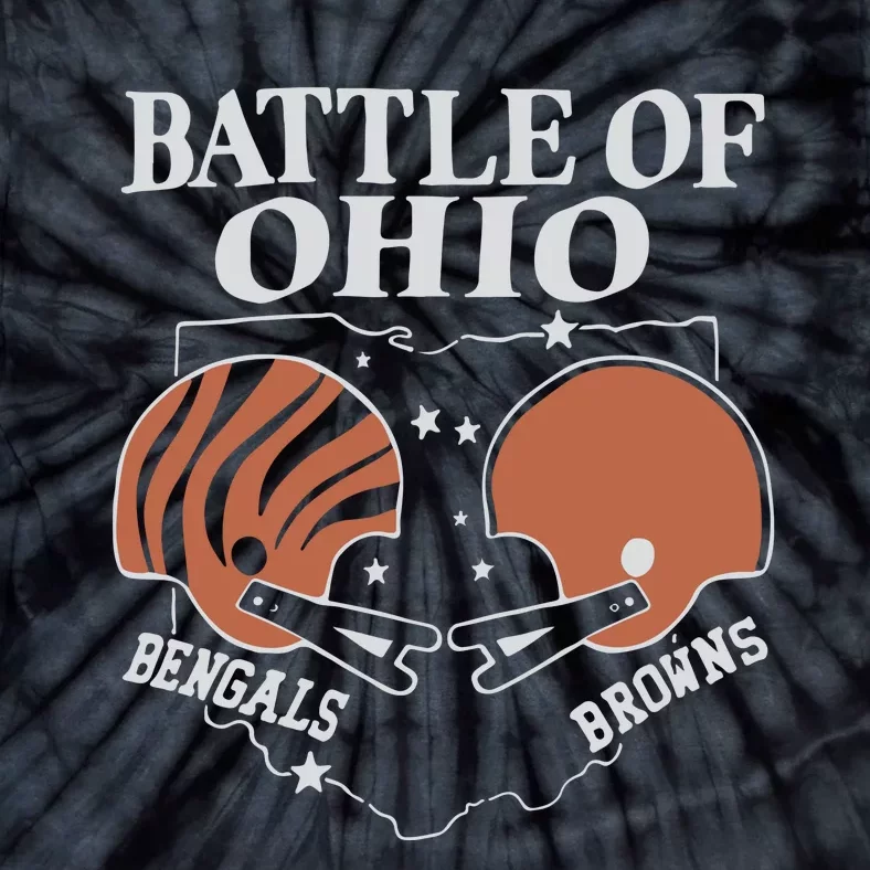 Battle Of Ohio Bengal And Browns Tie-Dye T-Shirt