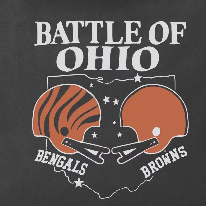 Battle Of Ohio Bengal And Browns Zip Tote Bag