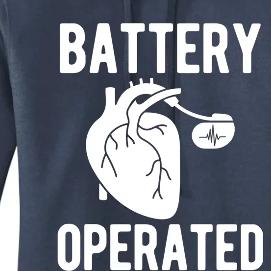 Battery Operated Open Heart Surgery Survivor Cool Gift Women's Pullover Hoodie