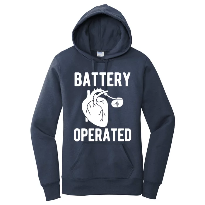 Battery Operated Open Heart Surgery Survivor Cool Gift Women's Pullover Hoodie