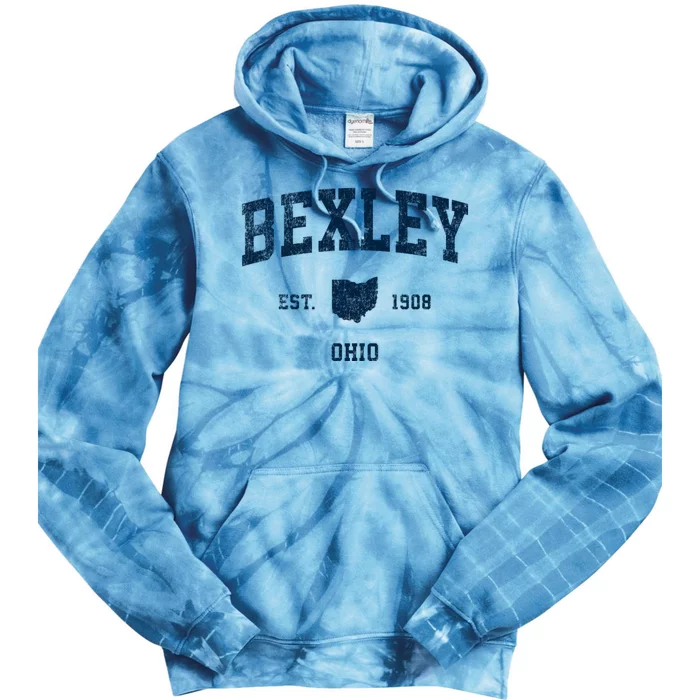 Bexley Ohio Oh Vintage Sports Tie Dye Hoodie