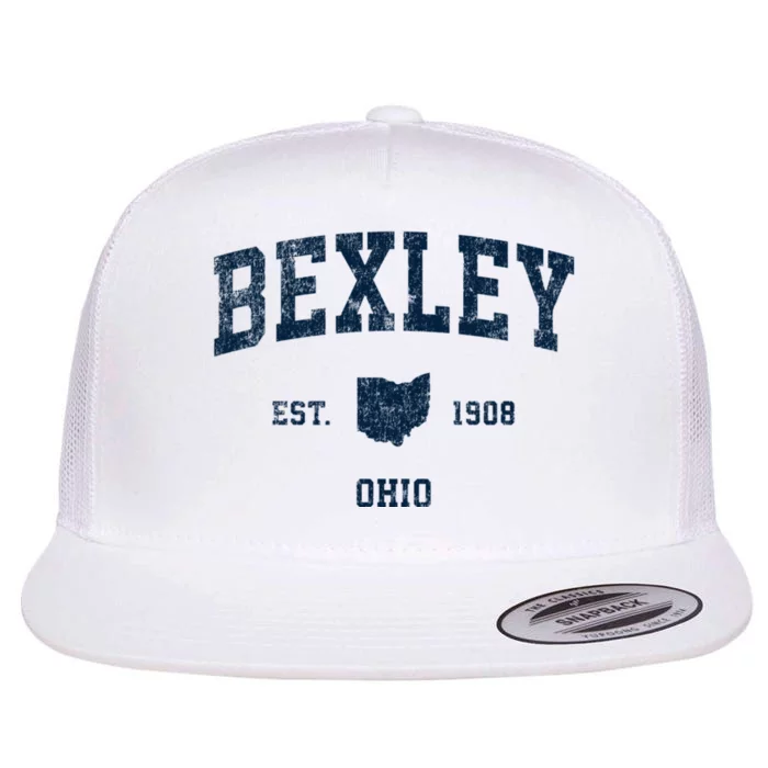 Bexley Ohio Oh Vintage Sports Flat Bill Trucker Hat