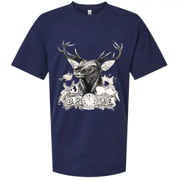 Benevolent Order Of Elks Bpoe Lodge 123 Sueded Cloud Jersey T-Shirt