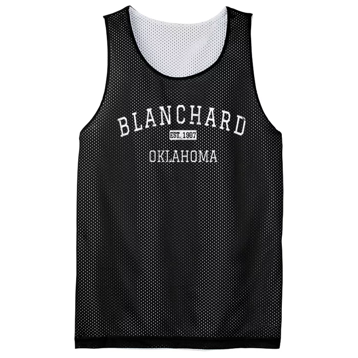 Blanchard Oklahoma Ok Vintage Mesh Reversible Basketball Jersey Tank