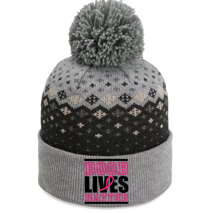 Boob Lives Matter The Baniff Cuffed Pom Beanie