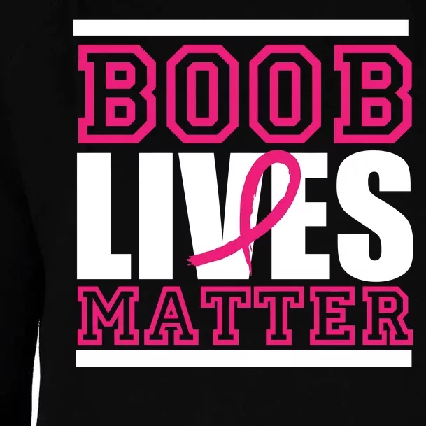 Boob Lives Matter Womens Funnel Neck Pullover Hood