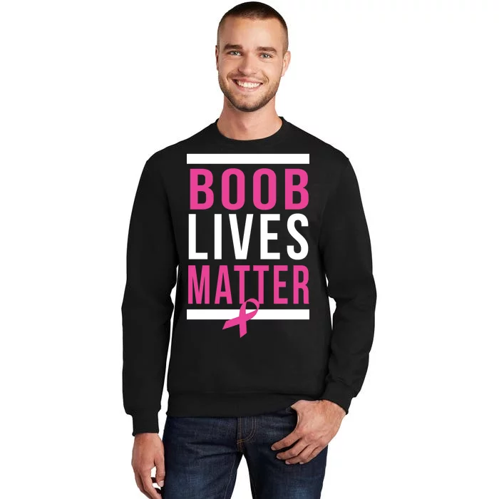 Boob Lives Matter Breast Cancer Awareness Sweatshirt