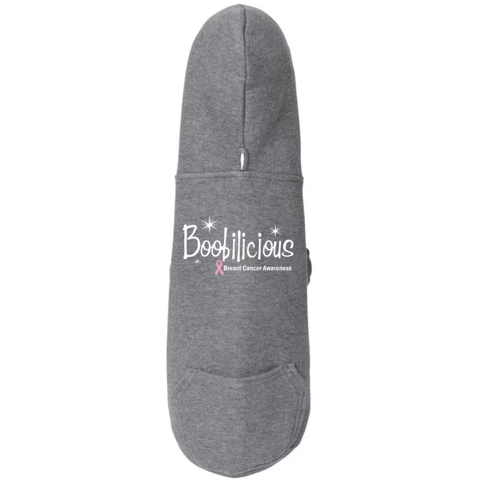 Boobilicious Breast Cancer Awareness Doggie 3-End Fleece Hoodie