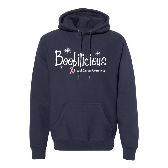 Boobilicious Breast Cancer Awareness Premium Hoodie