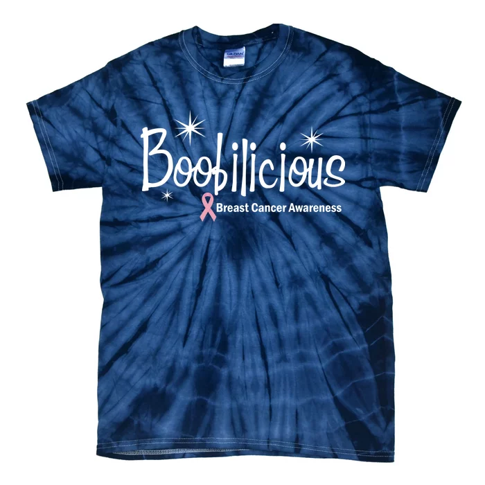 Boobilicious Breast Cancer Awareness Tie-Dye T-Shirt