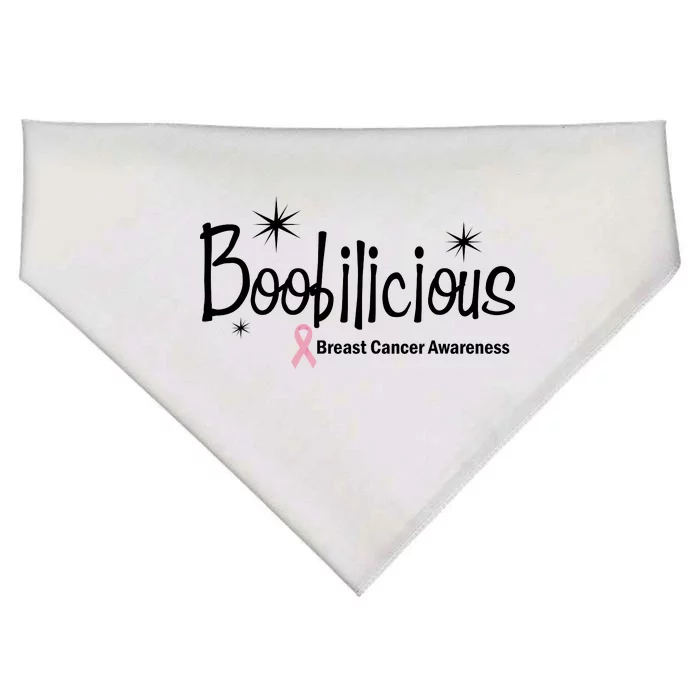 Boobilicious Breast Cancer Awareness USA-Made Doggie Bandana