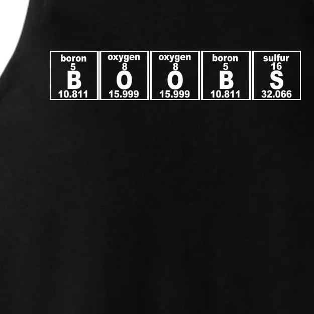 Boobs Breasts Periodic Table Ladies Tri-Blend Wicking Tank