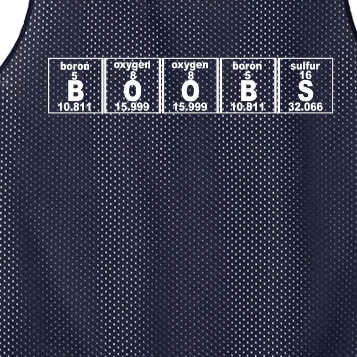 Boobs Breasts Periodic Table Mesh Reversible Basketball Jersey Tank