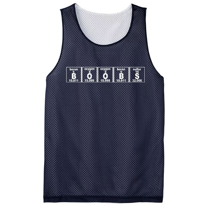 Boobs Breasts Periodic Table Mesh Reversible Basketball Jersey Tank