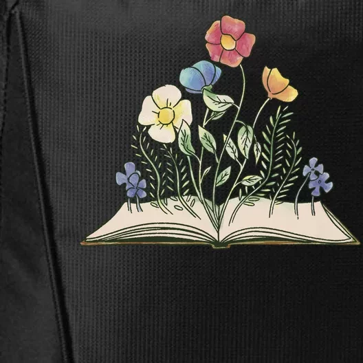 Book With Flowers City Backpack