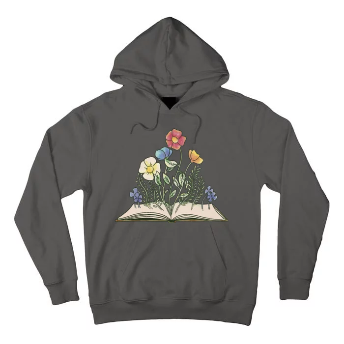 Book With Flowers Tall Hoodie