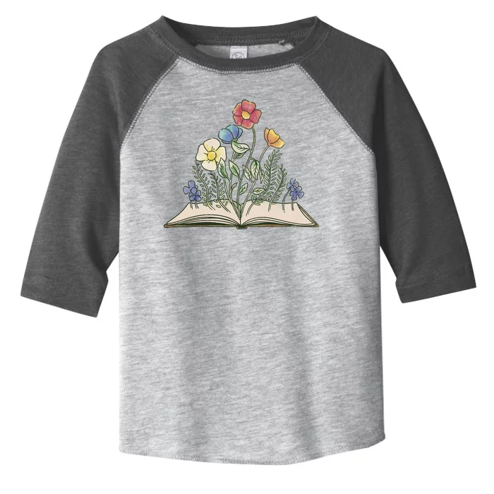 Book With Flowers Toddler Fine Jersey T-Shirt