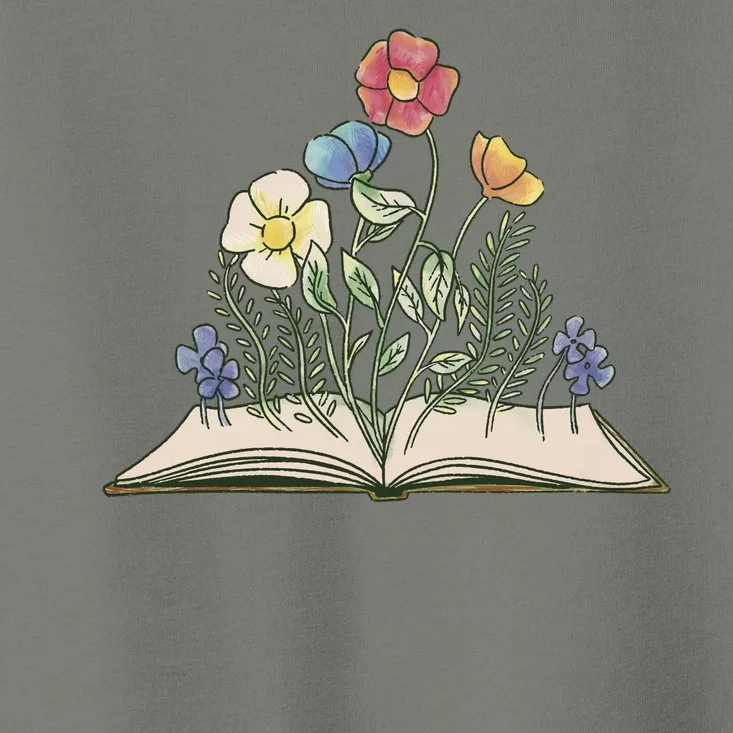 Book With Flowers Toddler T-Shirt